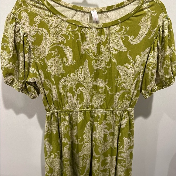 Daily Practice by Anthropologie Green Paisley Floral Cotton Blend Dress Size S - Picture 6 of 15